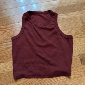 Women's Burgundy Tank Top